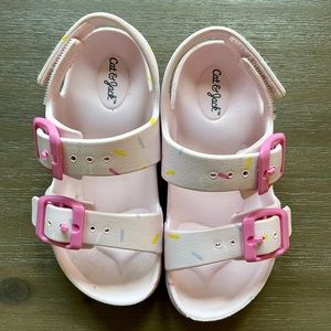 Cat and Jack toddler girl pink sprinkle sandals